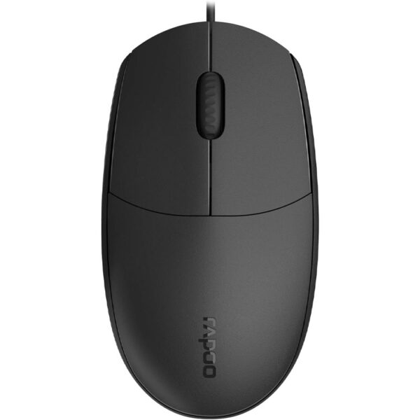 موسRapoo N100 Optical Mouse Black
