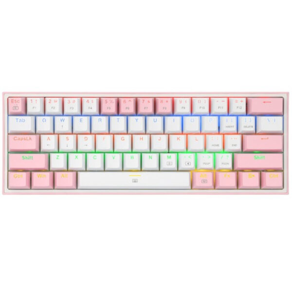 Redragon Fizz K617 Mechanical Keyboard White/Pink