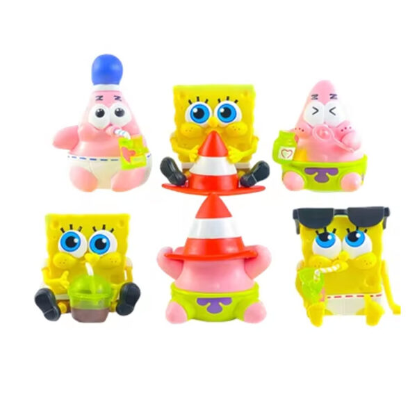 خرید Sponge Starfish Figurine Cartoon-6PC